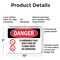 Signmission Flammable Gas Keep Fire Or Flame Away Danger Sign, Plastic, 10in W x 7in L, 2PK OS-2PACK-DS-P-710-L-1235 - alternate 9